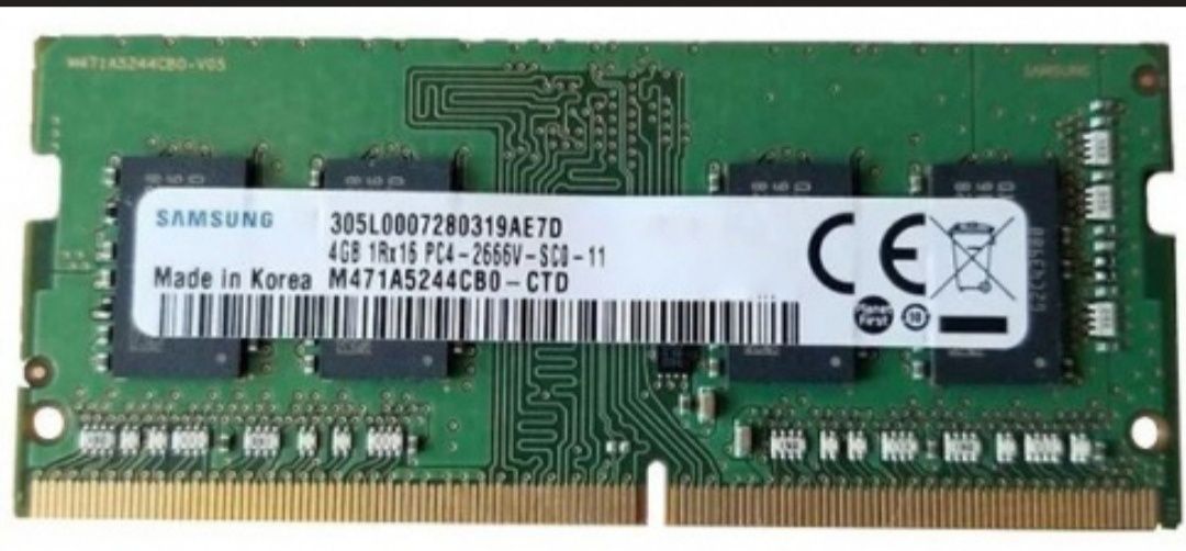 DDR4 Samsung 4GB SO-DIMM 2666 MHz (M471A5244CB0-CTD)