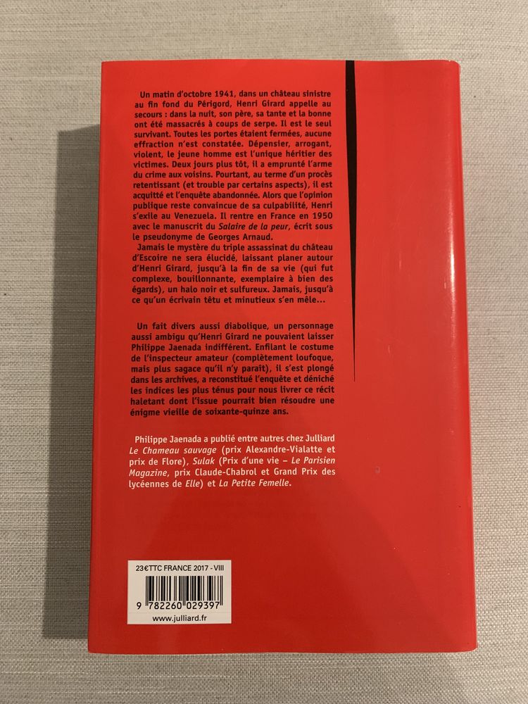 Książka Philippe Jaenada La serpe