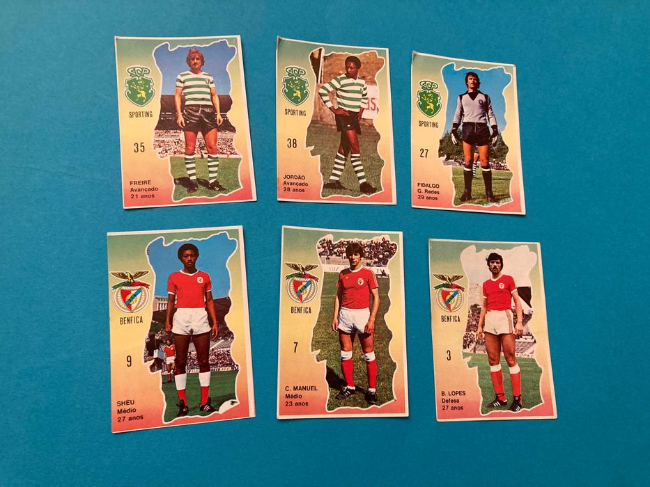 Lote de 13 Cromos de Futebol Antigos Anos 70