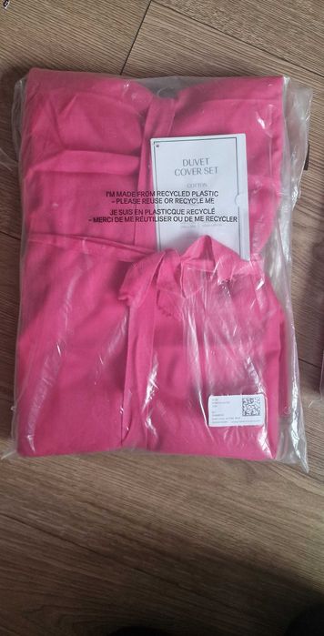 Pościel nowa H&M  150x200 róż fuksja