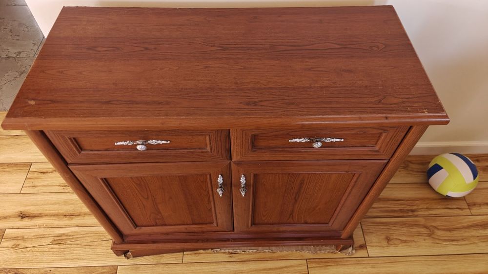 Komoda brązowa drewniana