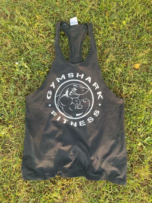 Koszulka męska tank top Gymshark siłownia czarny gym fitness M sport
