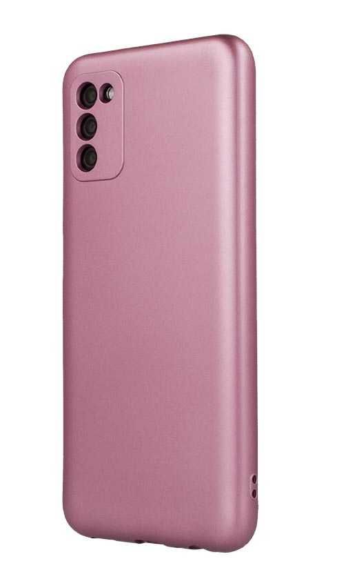 Etui, Plecki Metallic do Samsung Galaxy A22 5G różowe