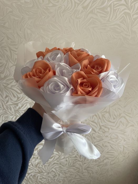 Букети з атласної стрічки