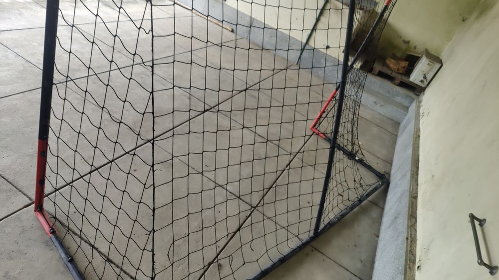 Baliza futebol de aço 250x90x160