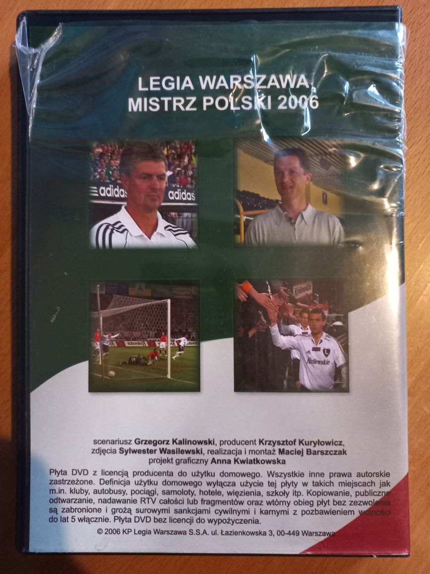 90 Lat Legia Warszawa płyta DVD