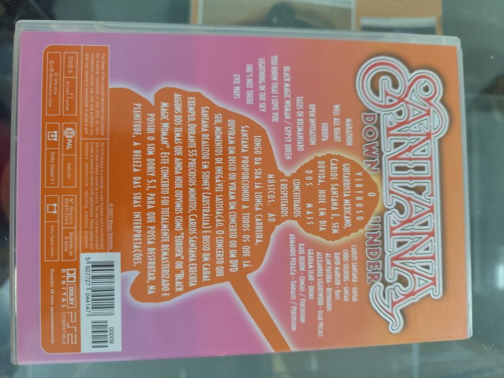 DVD Santana Down Under LIVE