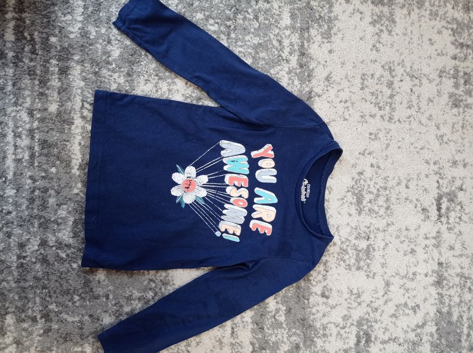 Bluzka z długim rękawem dla dziewczynki w rozmiarze 92