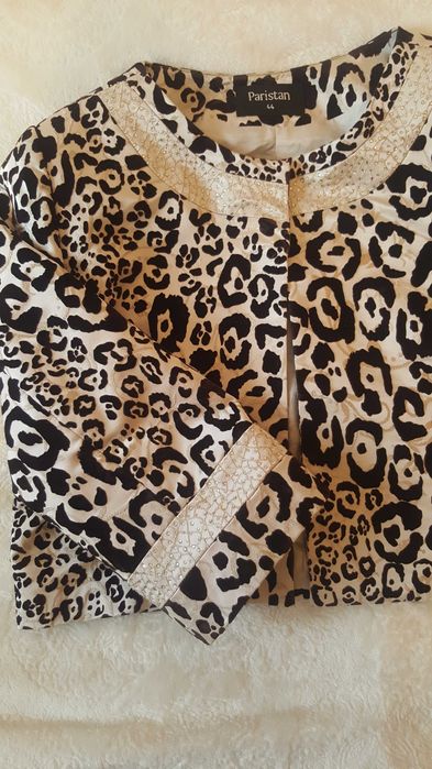 Sukienka i bolerko roz.44, kryształki, elegancki zestaw,idealny