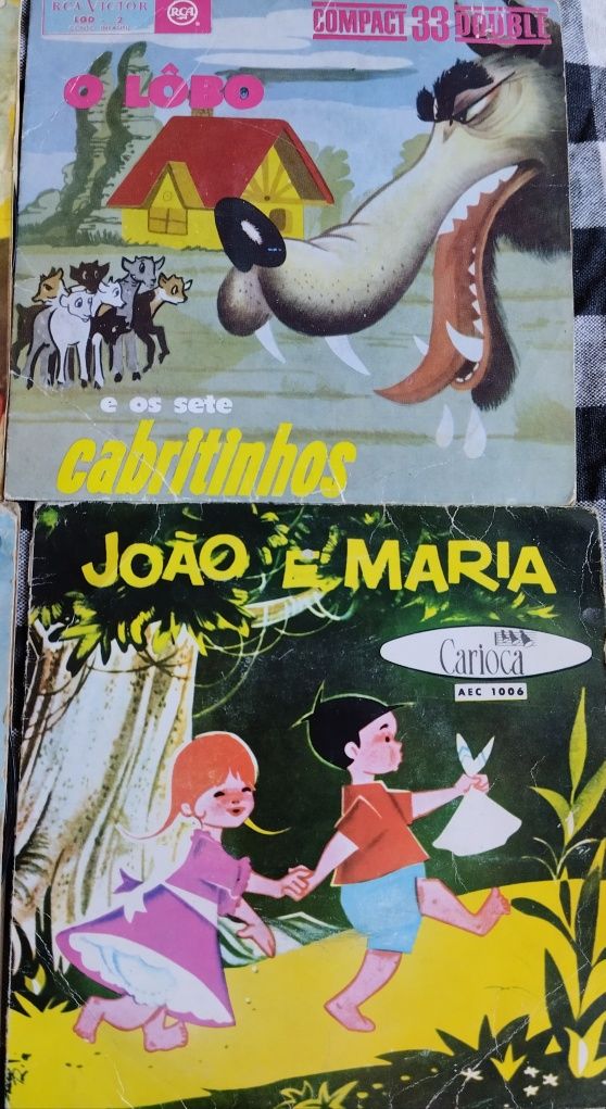 Discos vinil de histórias infantis