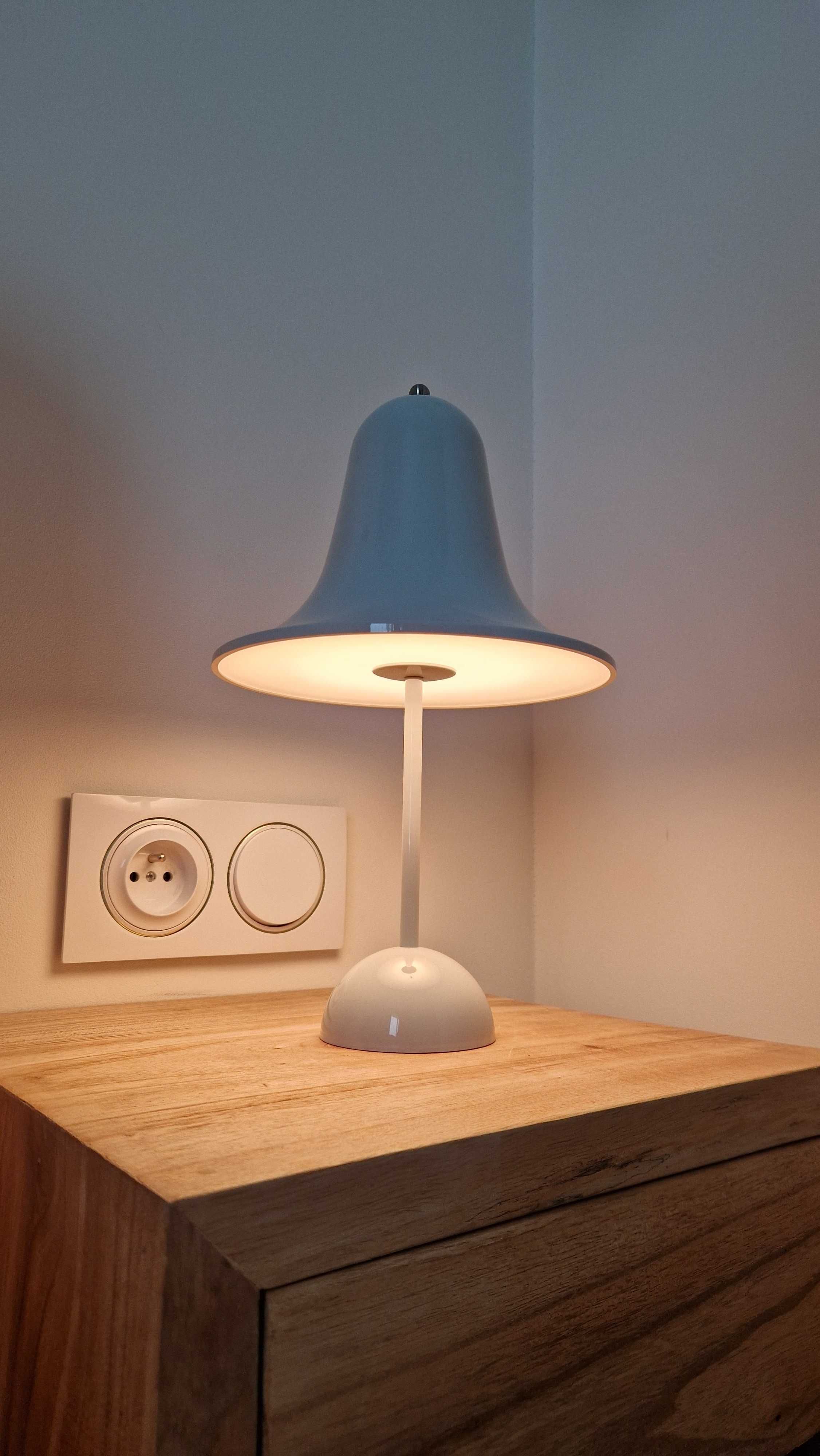 Ikona duńskiego designu – 2 lampy Verpan Pantop Portable – szary