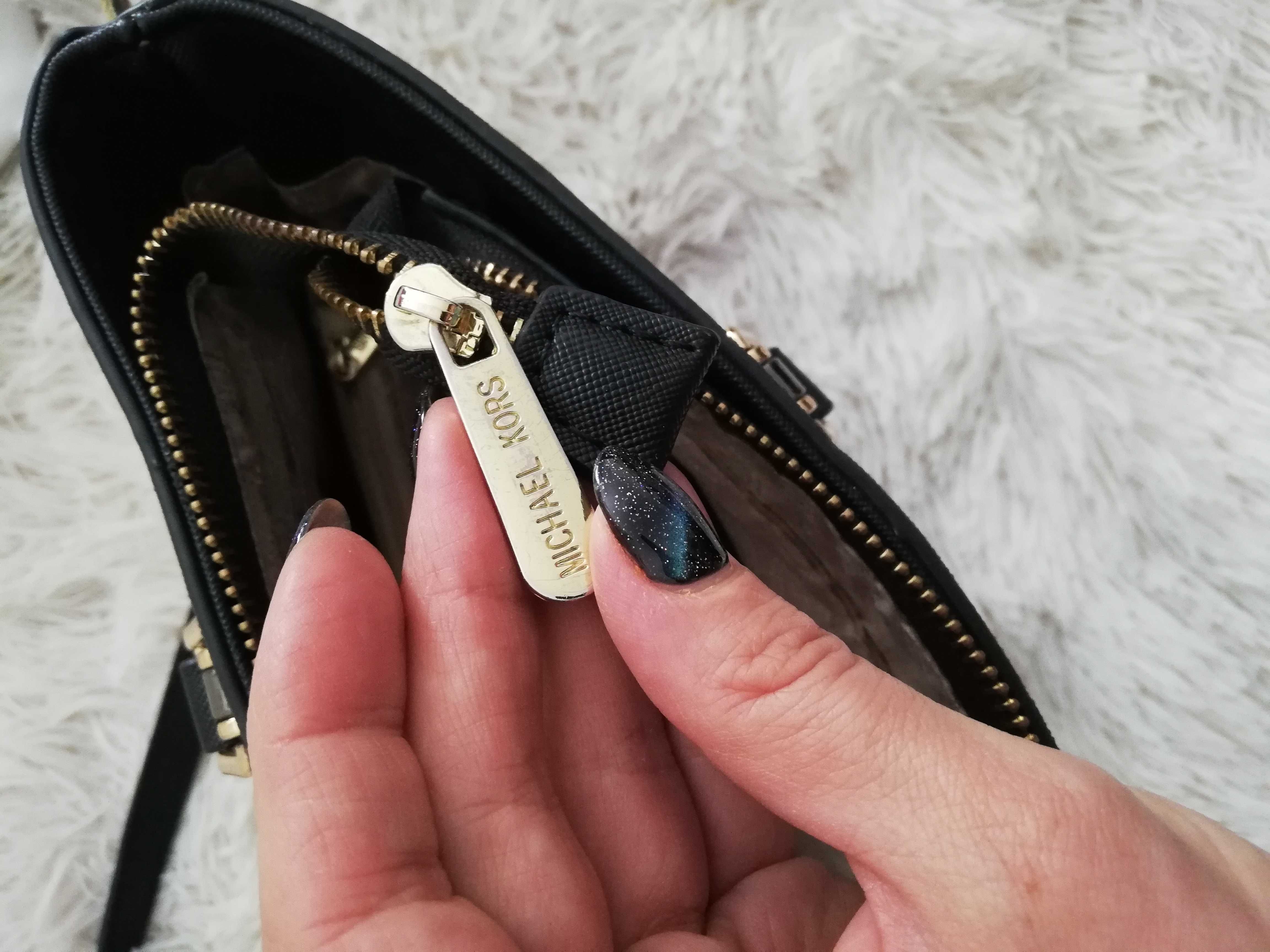 torebka michael kors czarna skórzana