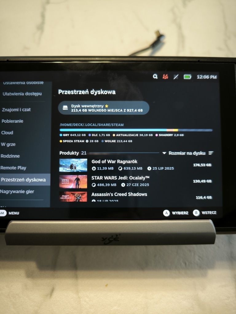 Steam deck LCD 1TB + stacja dokująca