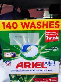 Ariel pods виробник Англія.капсули для прання 140шт.в коробці