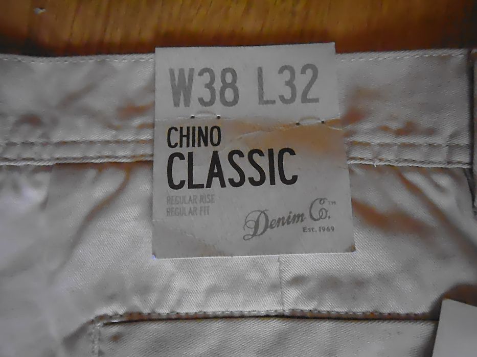 nowe spodnie chino classic denim rozm 38/32