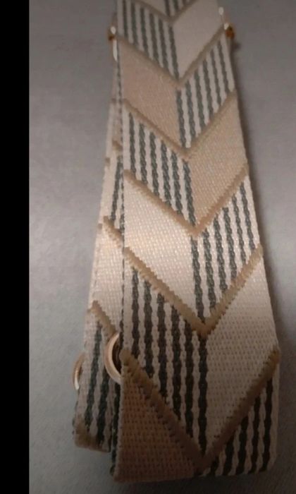 Regulowany pasek do torebki listonoszki złote okucia