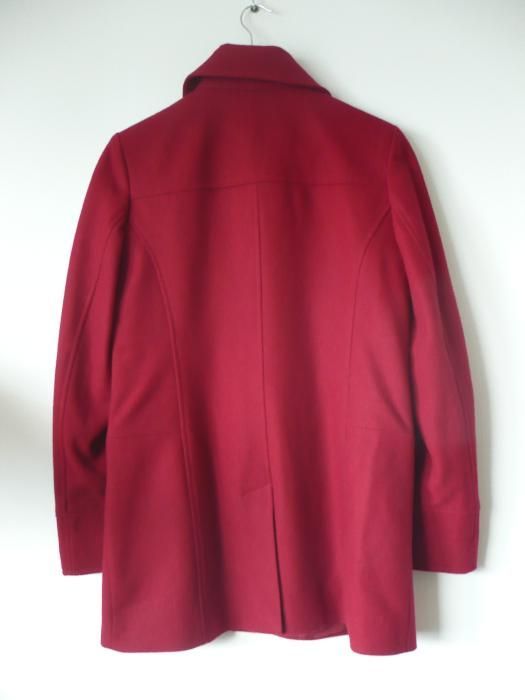 nowy MICHAEL KORS rozm. 4 oryginalny płaszcz wełniany czerwony