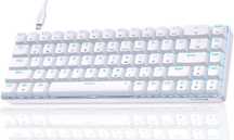 Klawiatura Gaming 65%, Anti-Ghosting! RED/ biała, podśw Dierya DK68se,