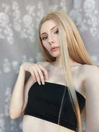 Нова перука жіноча блонд русий довга з прямим волоссям