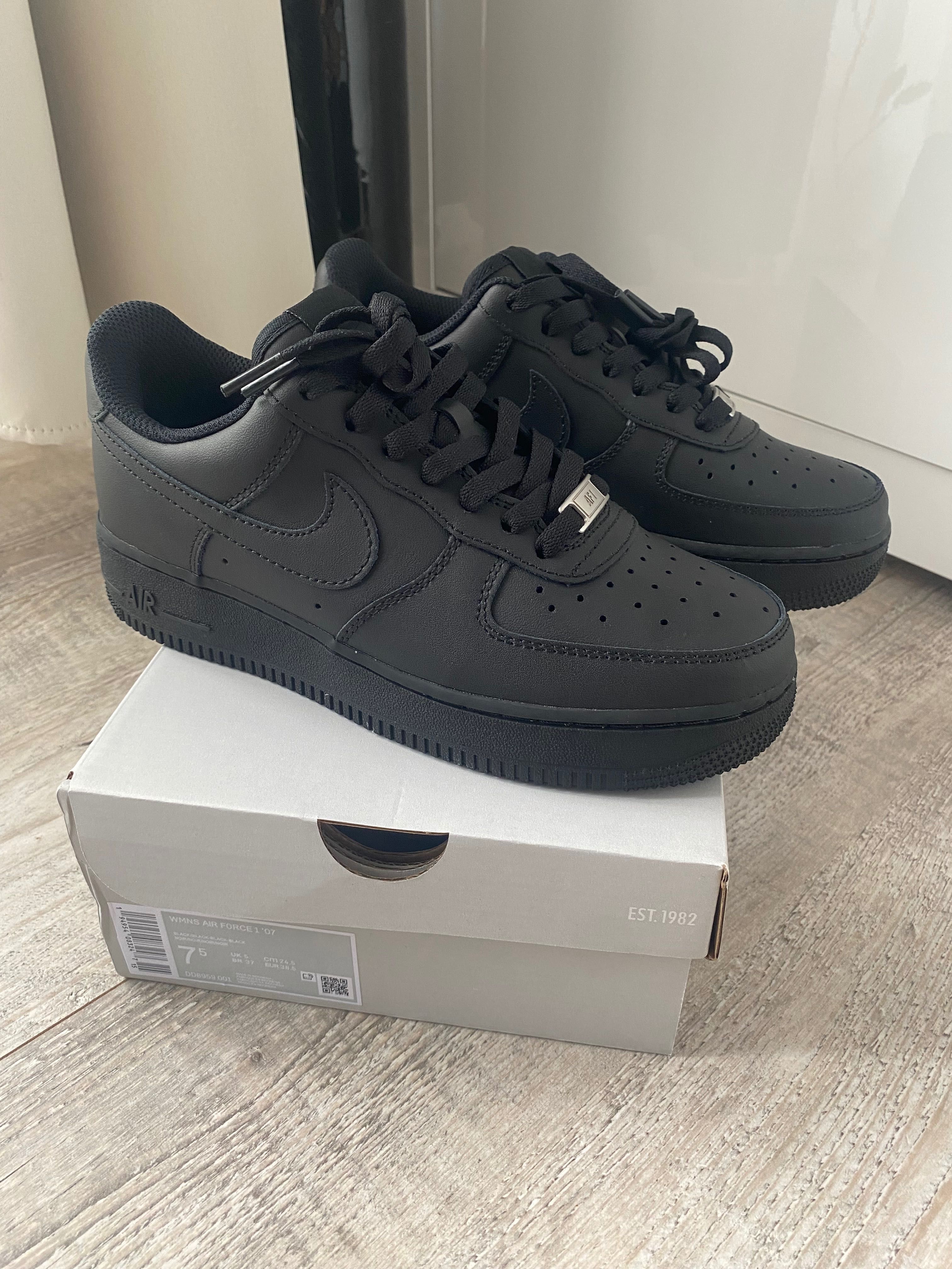 Nowe Nike air force 1 czarne r. 38,5