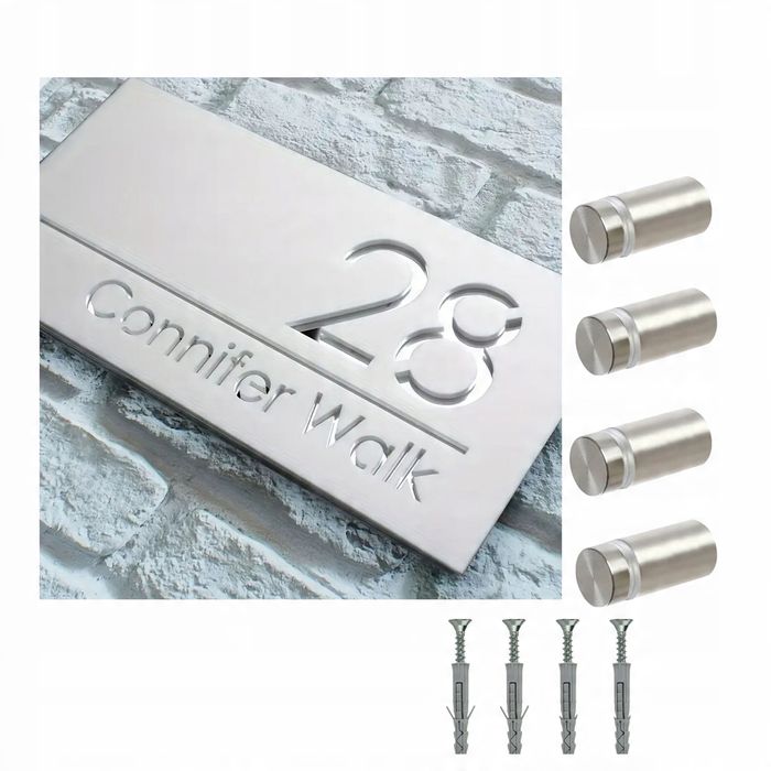 Tabliczka Adresowa Na Adres Posesji Dom Mieszkanie Zewnętrzna 29x59cm