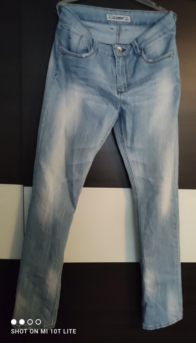 Spodnie męskie jeansowe pas 80cm