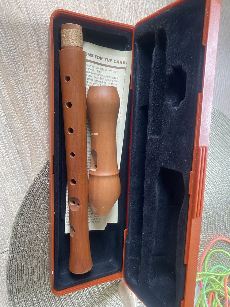 Flet hohner instrument drewniany