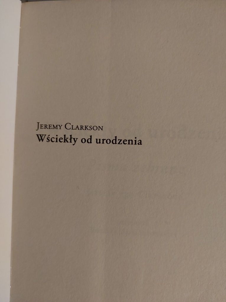 Książka Jeremy Clarkson - Wściekły od urodzenia