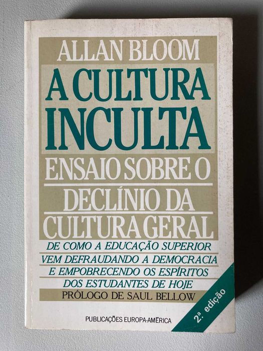 A Cultura Inculta, de Allan Bloom