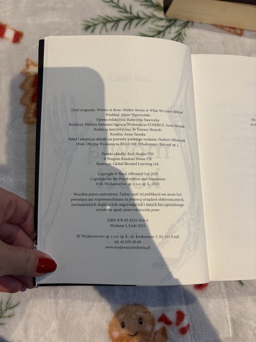 Co mówią kości Sue Black wydanie 1 2021