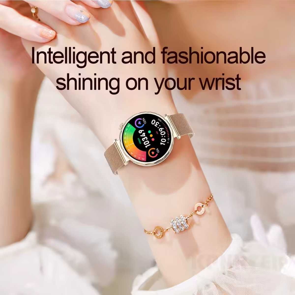 Женские смарт часы: EIGIIS S6 mini. NFC. GPS. Compass.