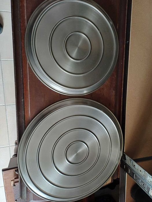 Bandejas em alumínio escovado 2 unidades