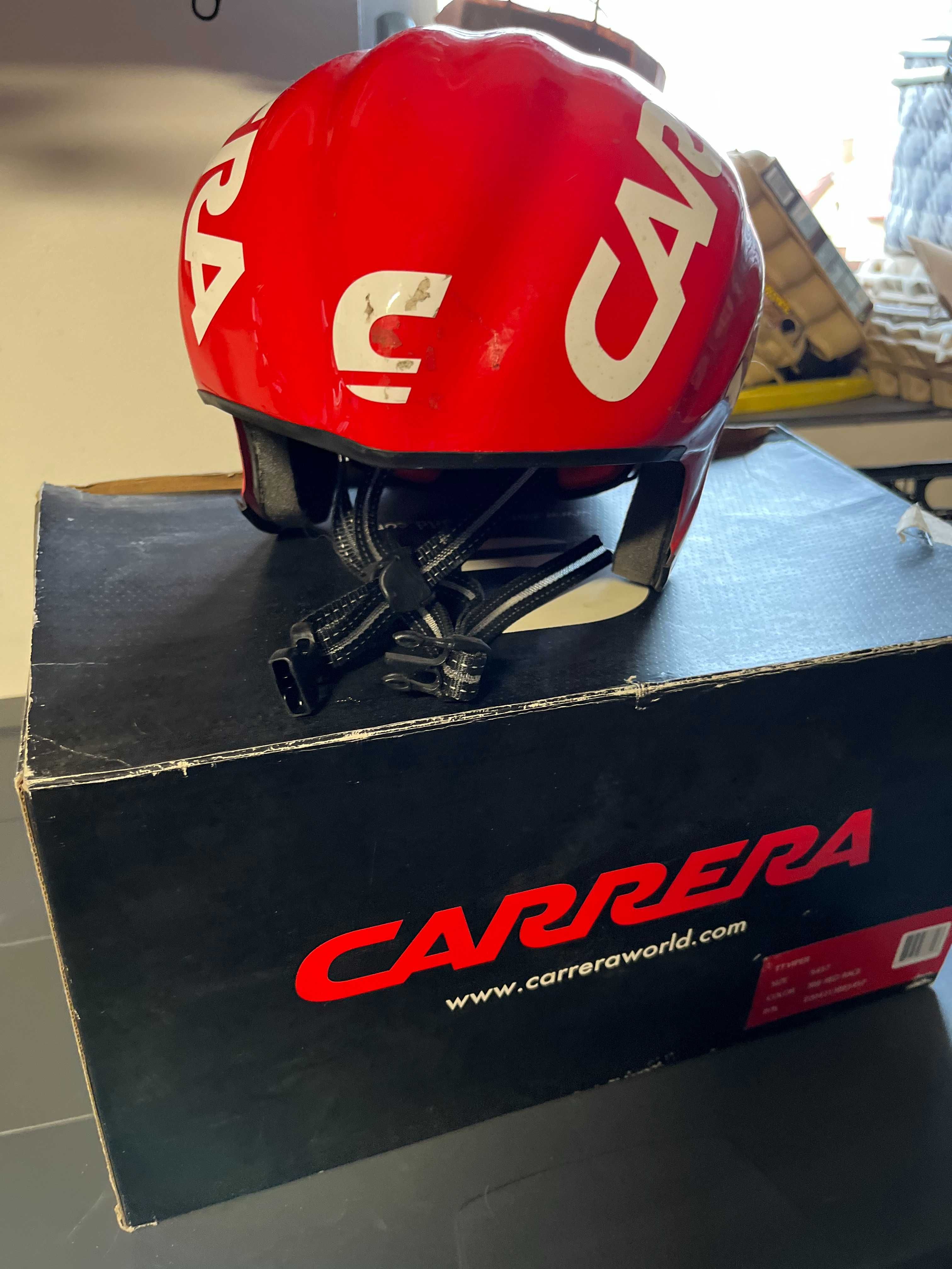 Kask rowerowy CARRERA TT VIPER do Triathlonu rozm. 54-57 Red Race