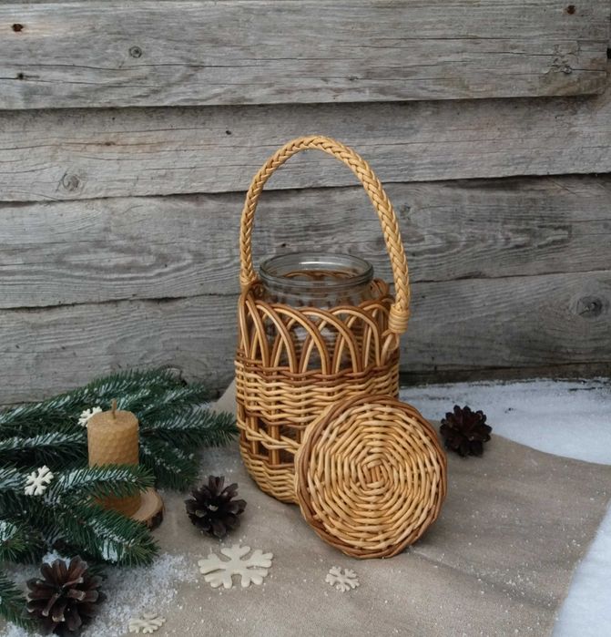 Обплетена баночка для освячення води