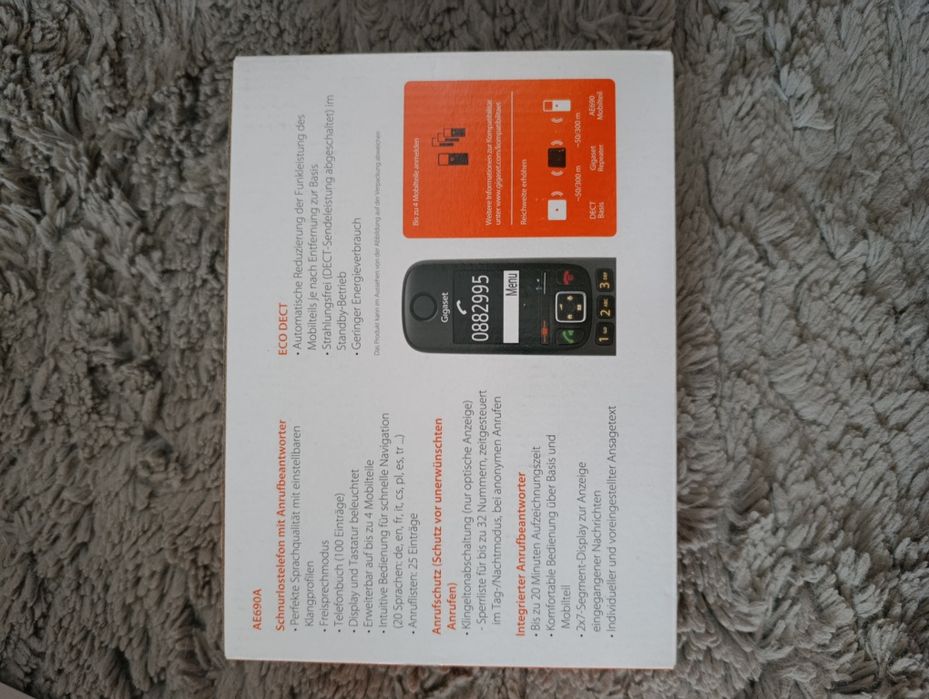 Telefon bezprzewodowy stacjonarny Gigaset AE690A