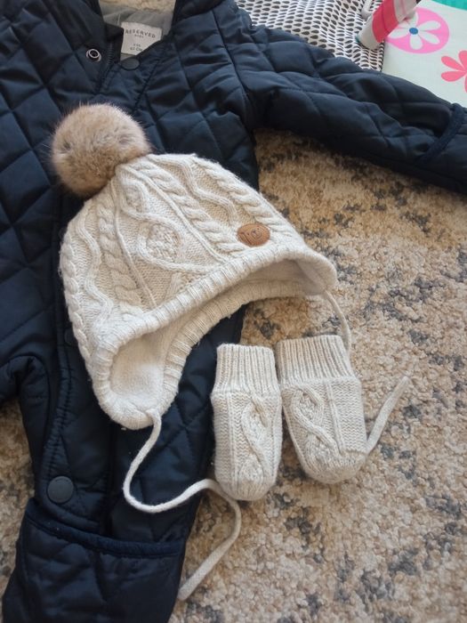 kombinezon czapka rękawiczki