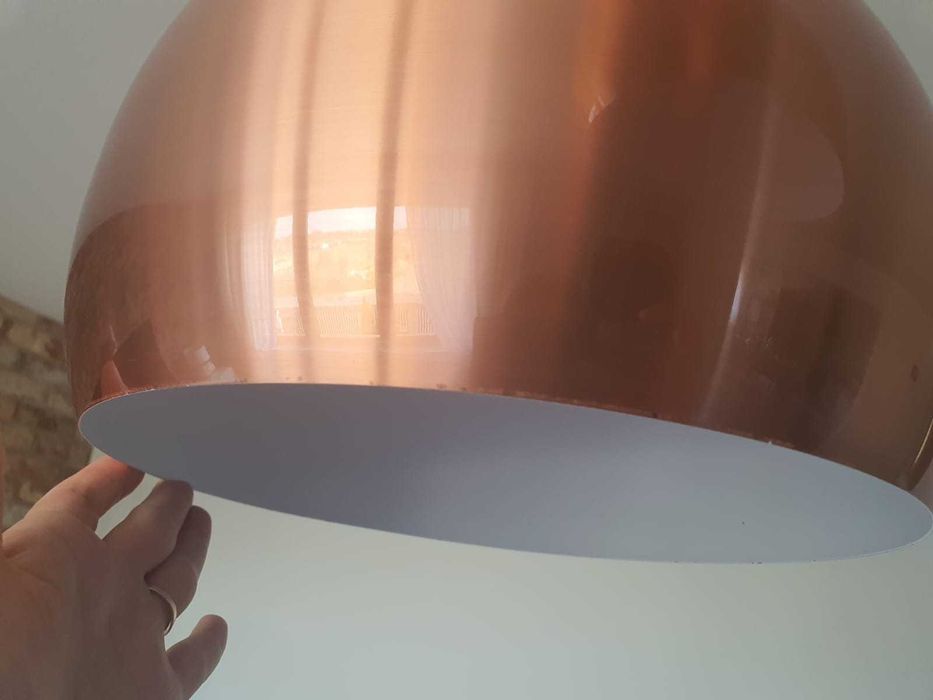 Zestaw 2szt lamp- lampa wisząca miedziana kula copper ball 30cm loft