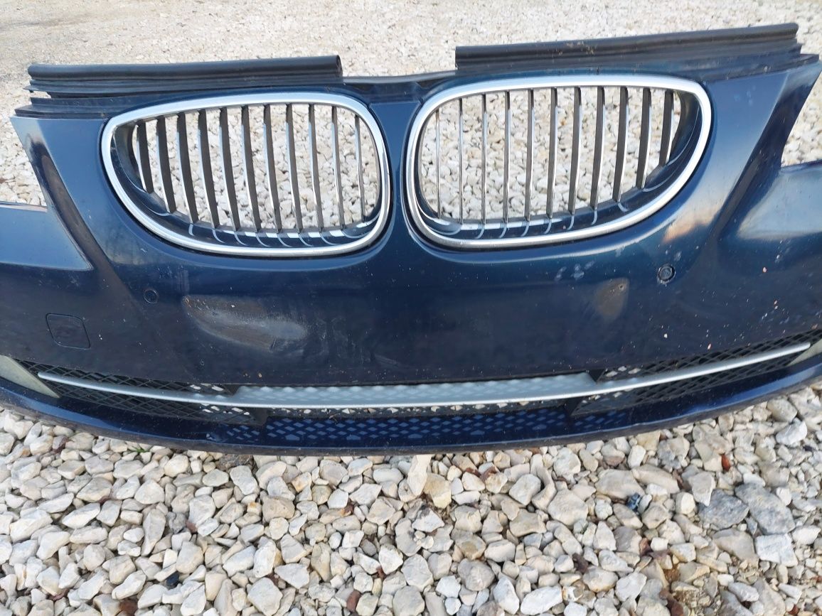 Zderzak przedni Kompletny LCI BMW E60 E61  Tieefseblau
