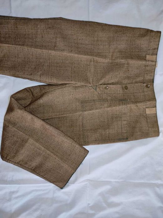 Брюки рабочие сварочные брезентовые, водонепроницаемая пропитка, 52р.