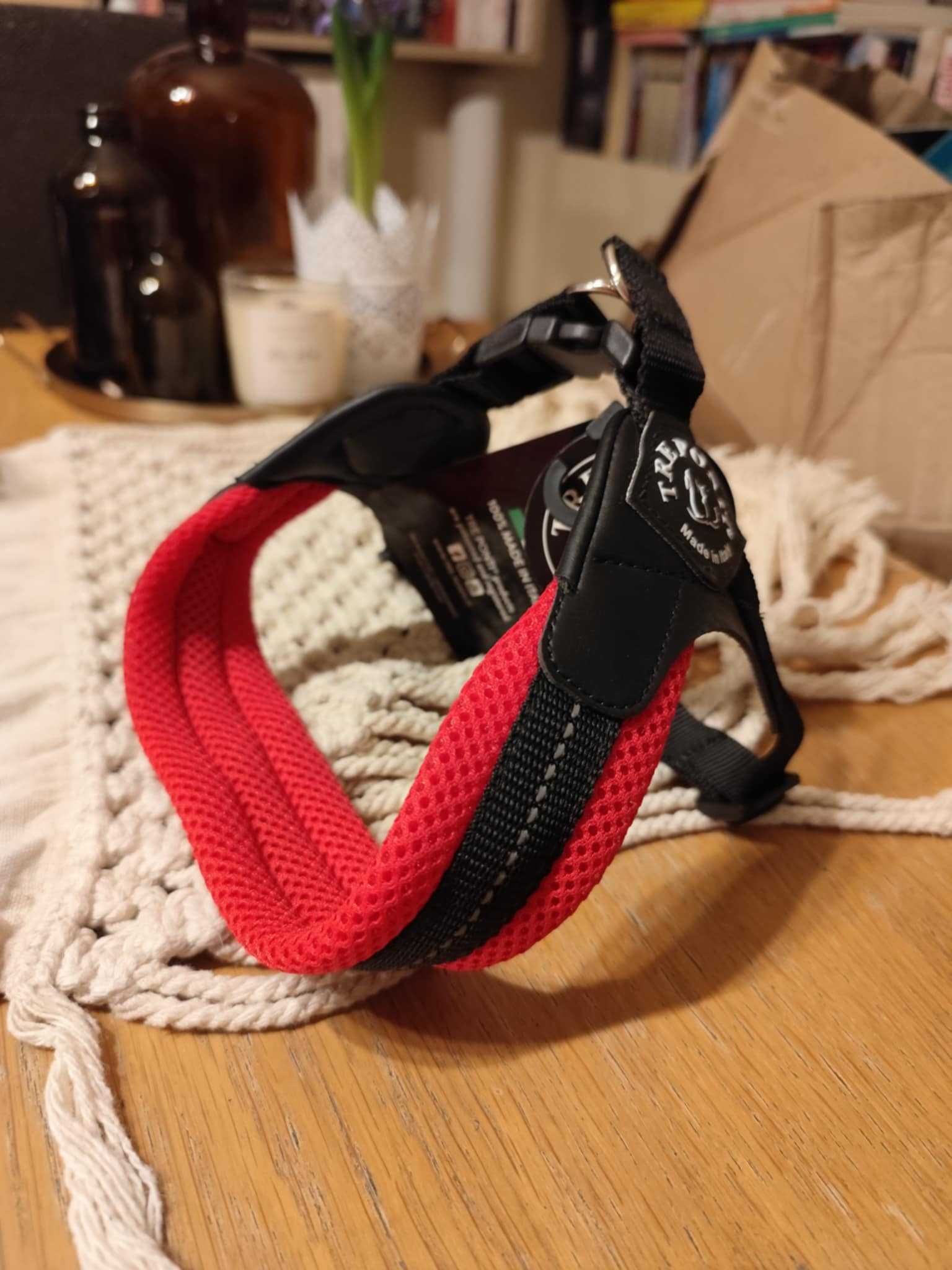 SZELKI dla psa TRE PONTI rozm. 3 - czerwone Mops Shih Tzu
