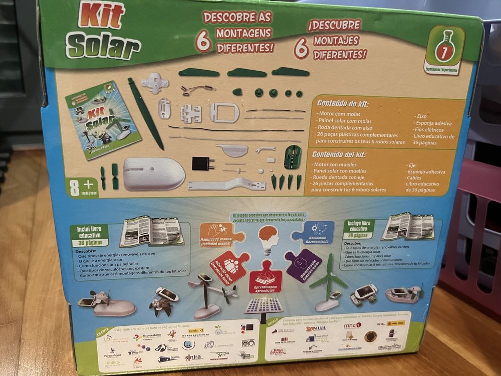 Science 4 You - kit solar - experiencia 6 em 1