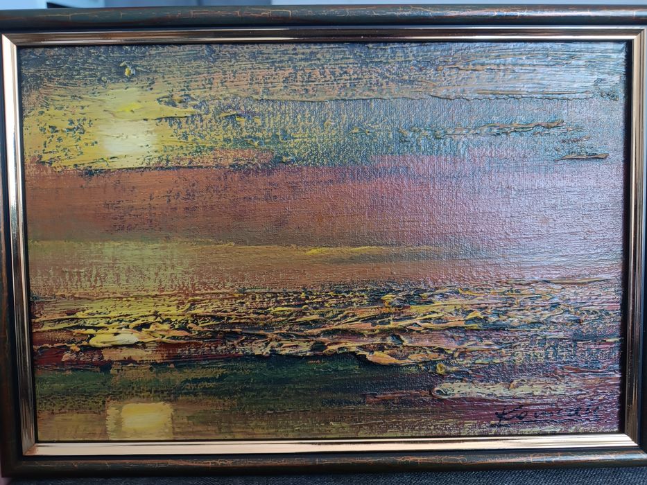 Obraz Krzysztof Koniczek „Narew”, 1994 r. | olej, pilśnia, Podlasie