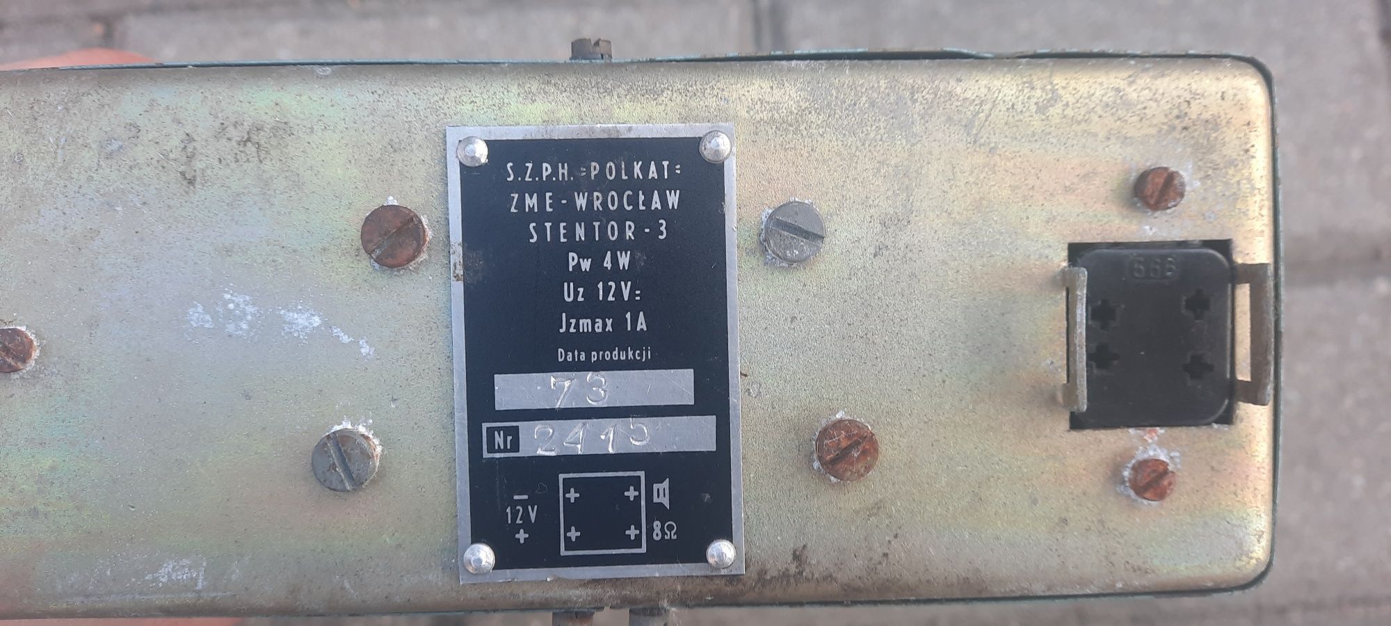 Milicja wzmacniacz samochodowy warszawa nysa milicyjny polkat stentor