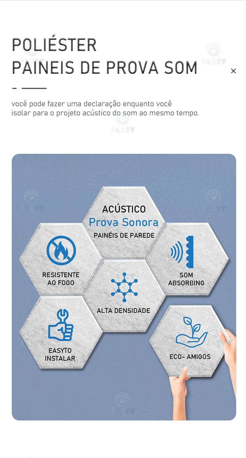 Painel acústico decorativo