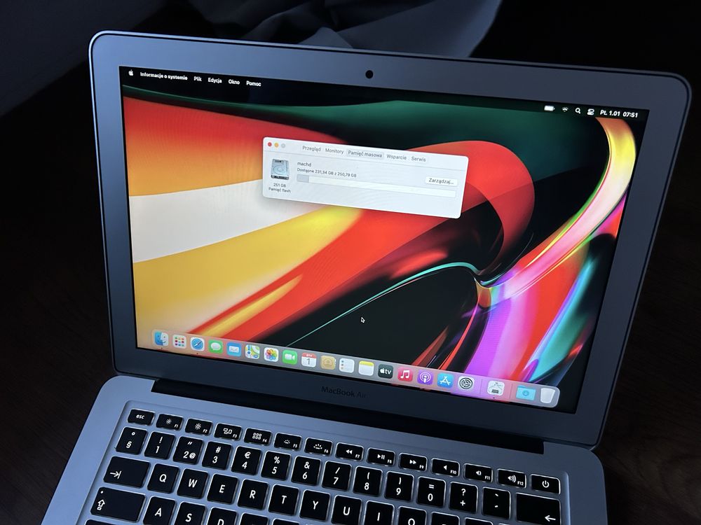 Apple Macbook Air i5 1.8Ghz 8GB HD6000 IDEALNY