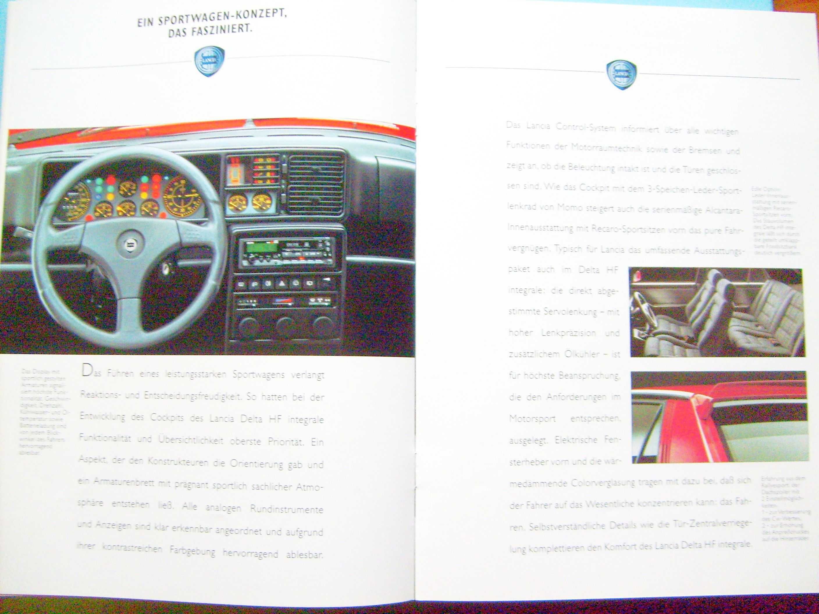 Lancia Delta HF Integrale 1992 / prospekt 22 strony, stan IDEALNY !