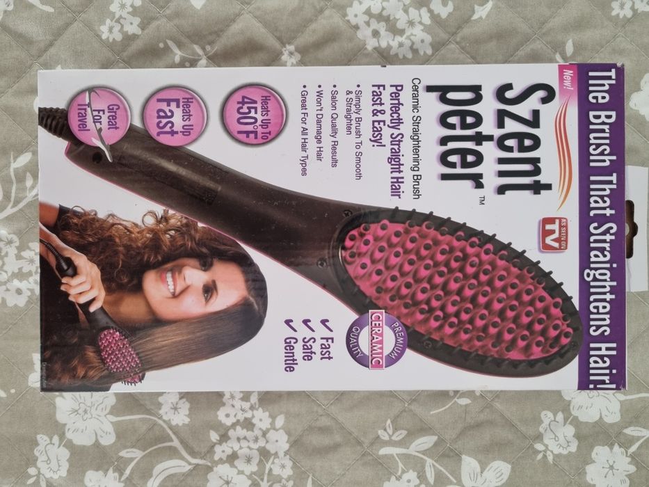 Escova alisadora de cabelo nova
