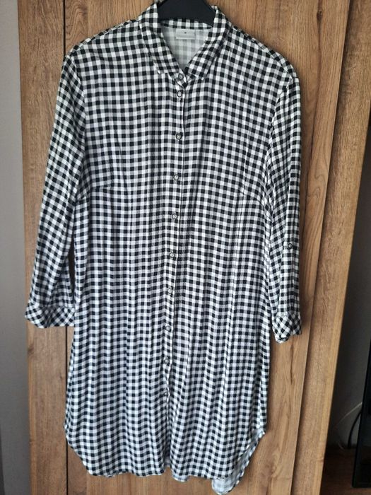 SALKO długa koszula w kratę tunika 38 M