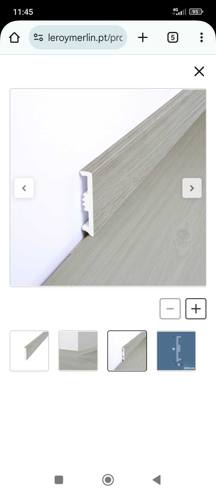 Rodapés cinza novo