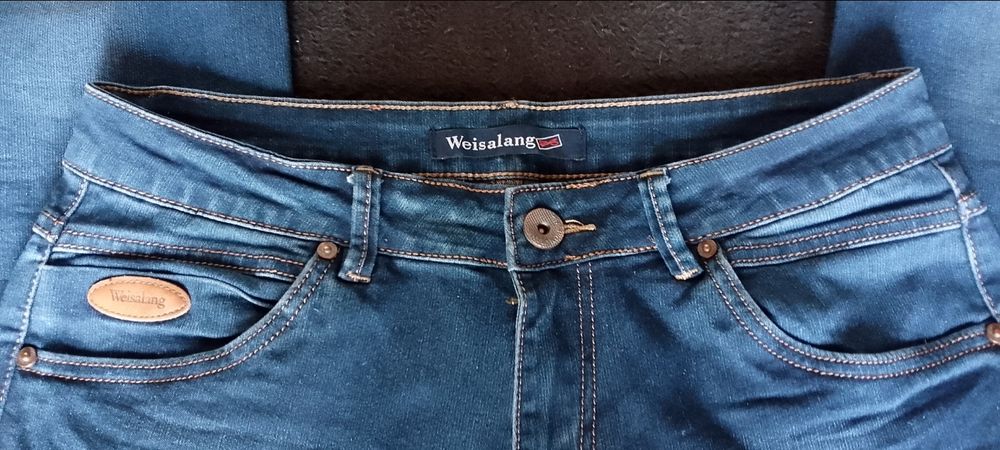 Modne, Oryginalne spodnie jeansy męskie - rozm.W32 - OKAZJA!
